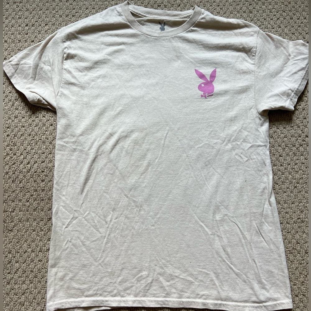 PLAYBOY t-shirt, size M( 14 year old boy), vintage cream.